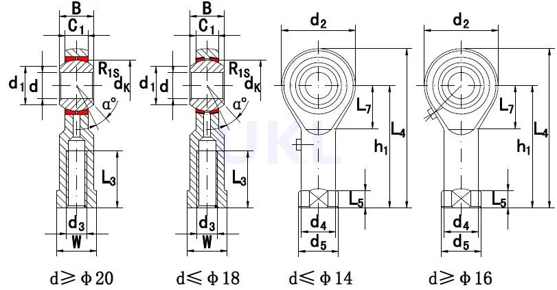 Custom Factory Made High Quality Ball Joint Rod End Bearing Auto Bearing