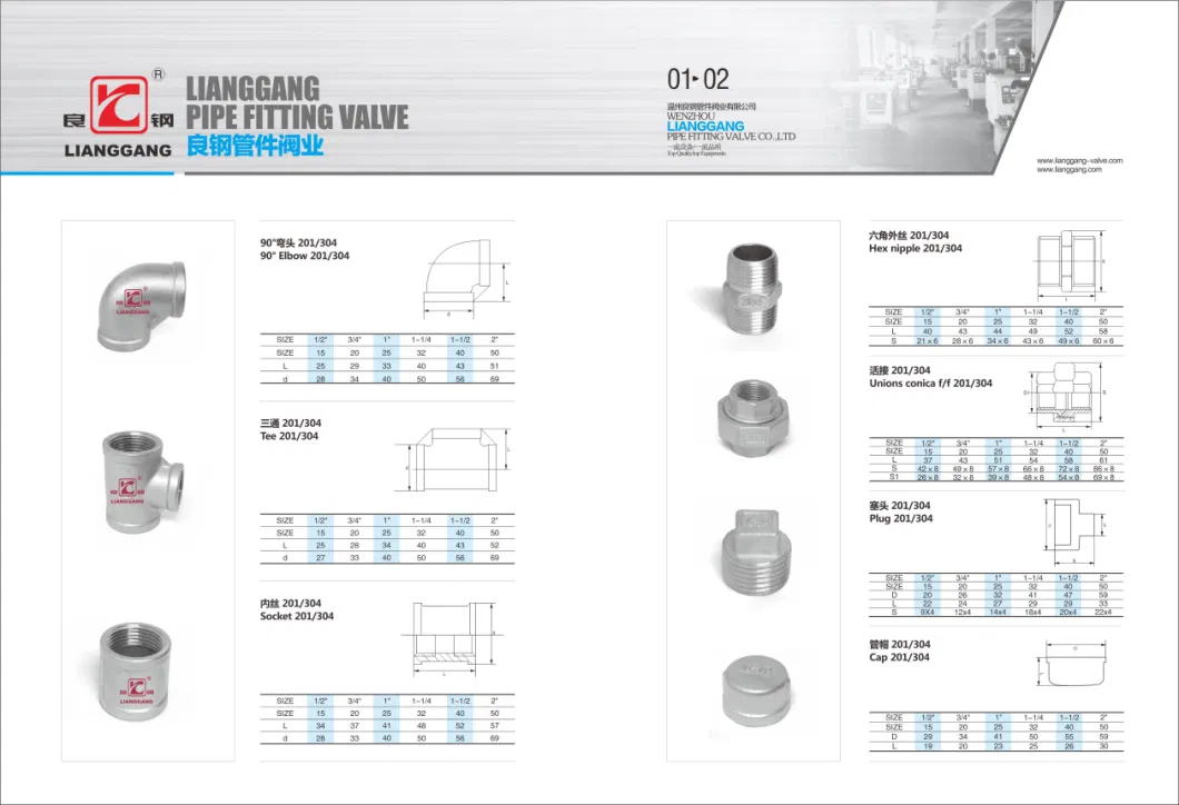 Hot Sale Factory Stainless Steel Coupling Thread Pipe Fitting