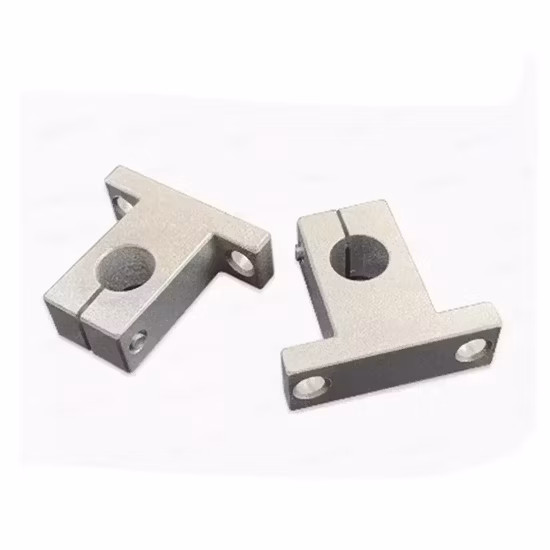 Suporte de eixo de rolamento linear personalizado OEM de liga de alumínio de alta precisão